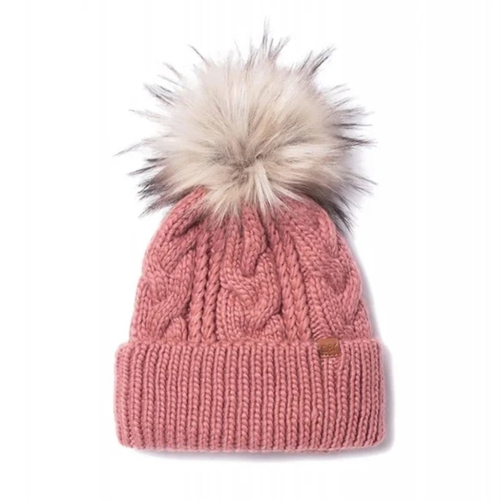 David and Young Rose Knit Beanie